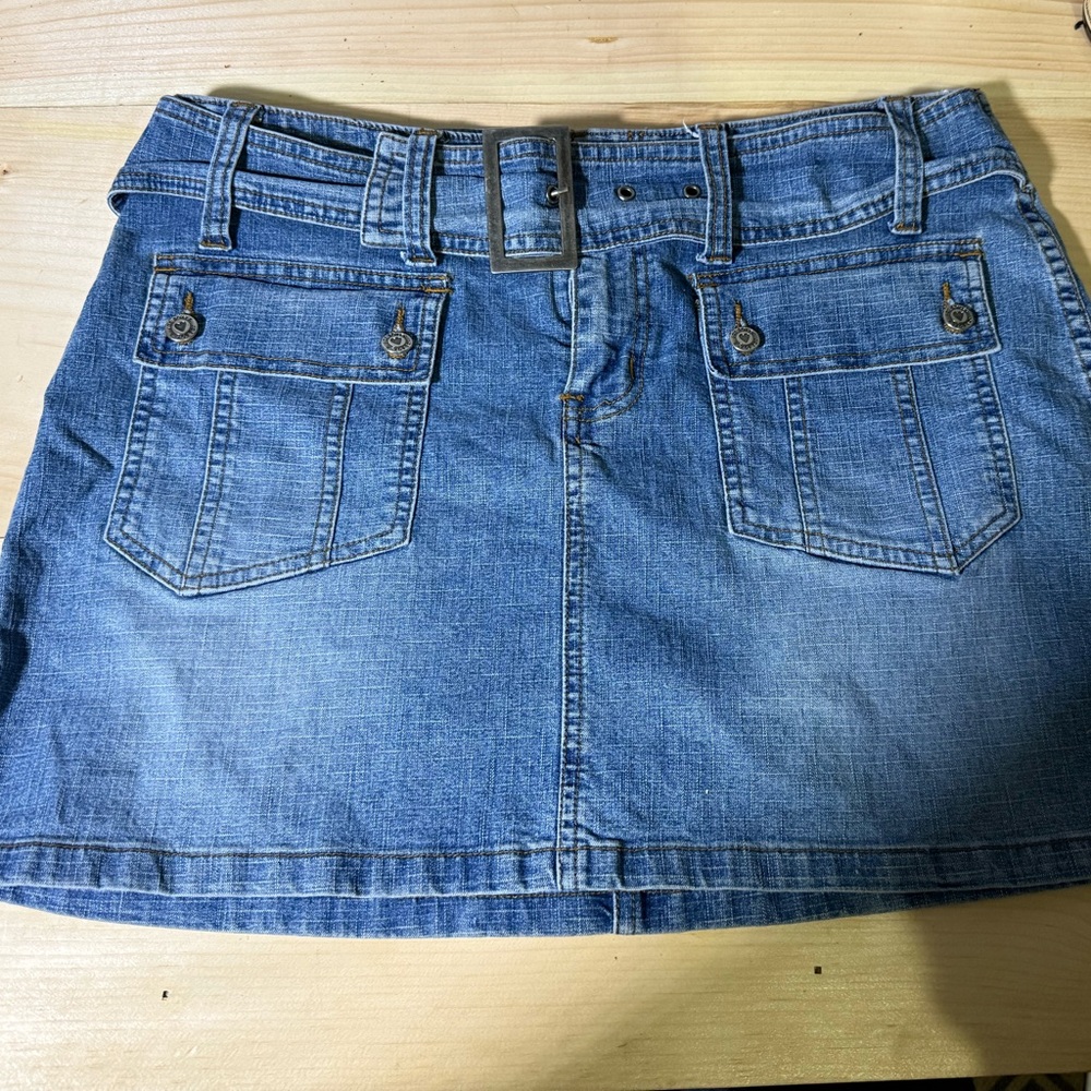 Joe Boxer Blue Denim Mini Skirt
